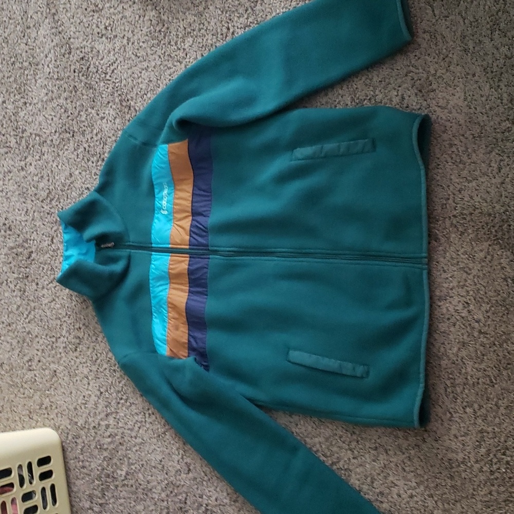 Cotopaxi Mens Green Zipup Sweatshirt